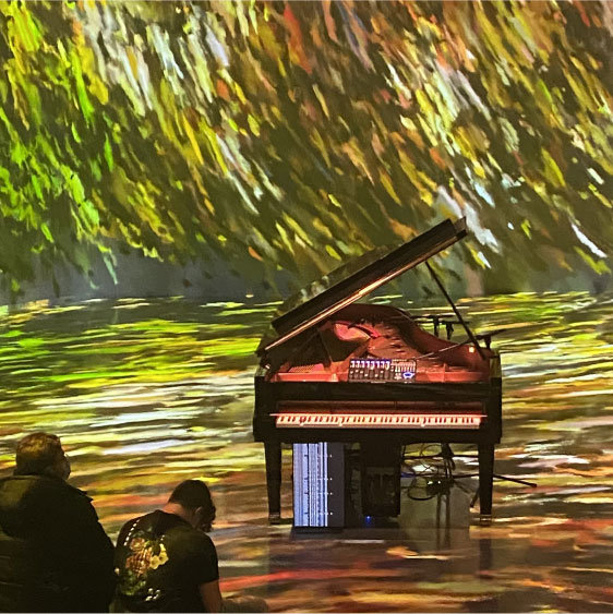Painting of a piano